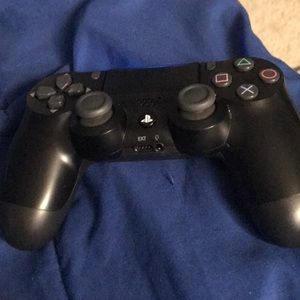 Jet black PlayStation controller